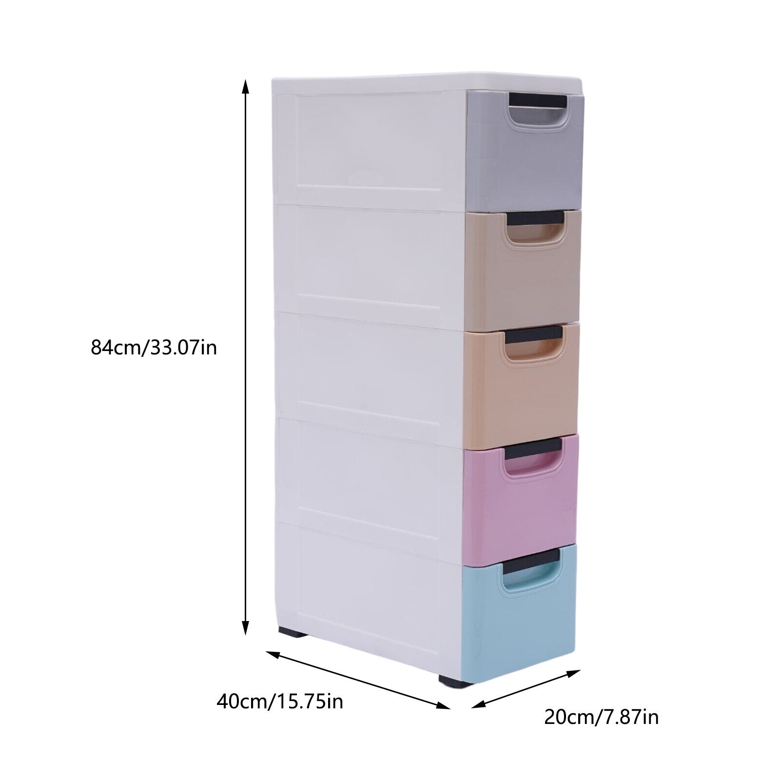 Stackable Vertical 5 Drawers Storage Cabinet Clothes Storage Box -  8*16*33in - On Sale - Bed Bath & Beyond - 36969287
